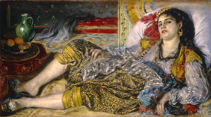 Odalisque (An Algerian Woman), 1870 | Renoir | Giclée Canvas Print