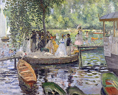 La Grenouillere, 1869 | Renoir | Giclée Canvas Print
