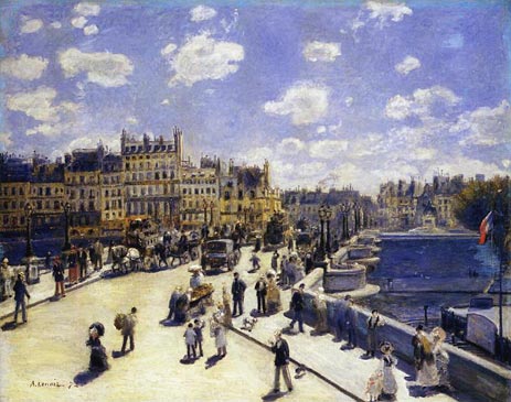 Le Pont-Neuf, Paris, 1872 | Renoir | Giclée Canvas Print