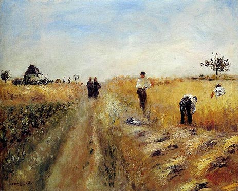 The Harvesters, 1873 | Renoir | Giclée Leinwand Kunstdruck
