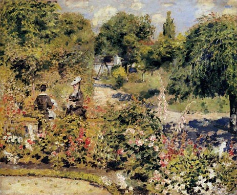 The Garden at Fontenay, 1874 | Renoir | Giclée Canvas Print