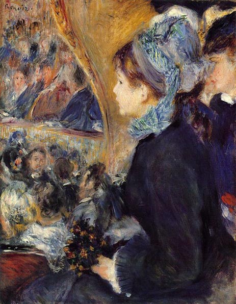 La Premiere Sortie (At the Theatre), c.1876/77 | Renoir | Giclée Leinwand Kunstdruck