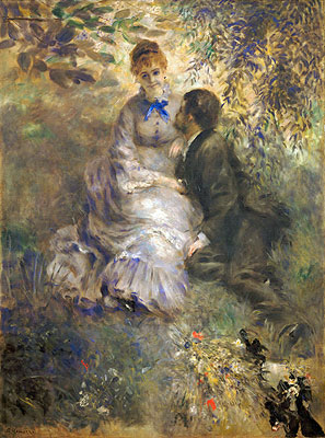 The Lovers, c.1875 | Renoir