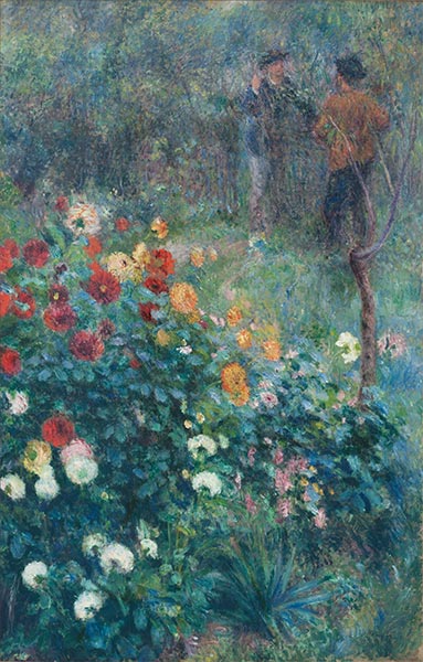 Der Garten in der Rue Cortot bei Montmartre, 1876 | Renoir | Giclée Leinwand Kunstdruck