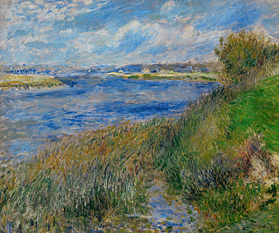 The Banks of the Seine at Champrosay, 1876 | Renoir | Giclée Canvas Print