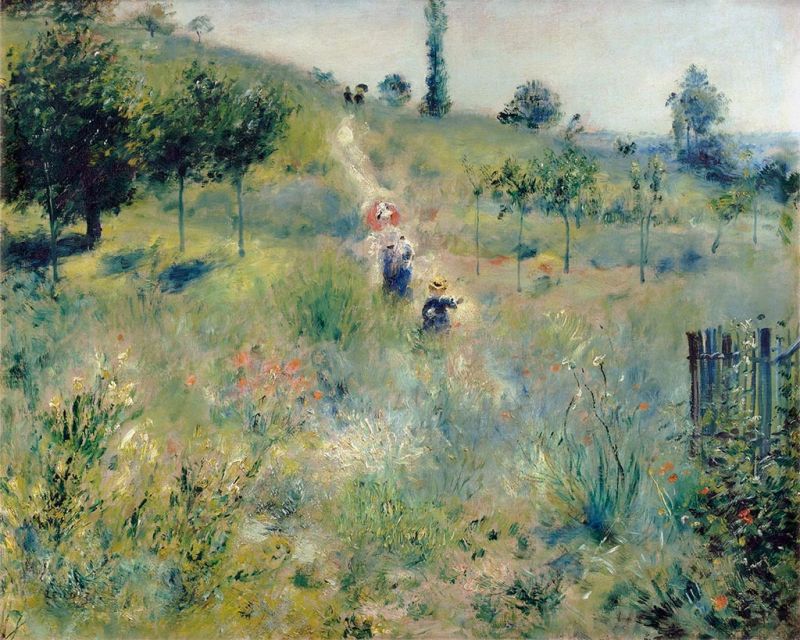 Path Leading through Tall Grass, 1876 - Renoir