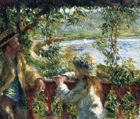 Near the Lake, c.1879 | Renoir | Giclée Leinwand Kunstdruck