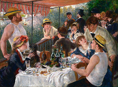 Renoir | Mittagessen der Bootsparty, c.1880/81 | Giclée Leinwand Kunstdruck