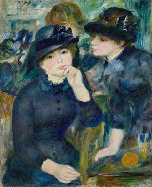 Mädchen in Schwarz, c.1880/82 | Renoir | Giclée Leinwand Kunstdruck