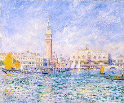 Venedig, der Dogenpalast, 1881 | Renoir | Giclée Leinwand Kunstdruck