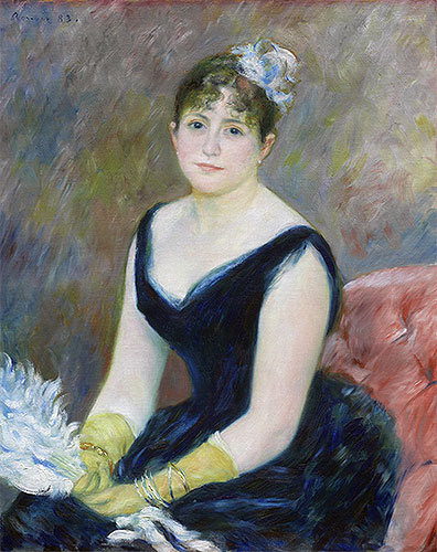 Madame Leon Clapisson, 1883 | Renoir | Giclée Leinwand Kunstdruck