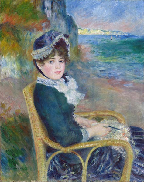 An der Küste, 1883 | Renoir | Giclée Leinwand Kunstdruck