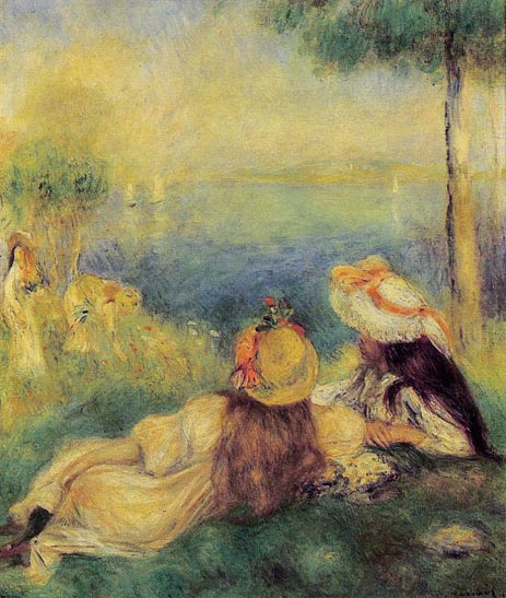 Junge Mädchen am Meer, 1894 | Renoir