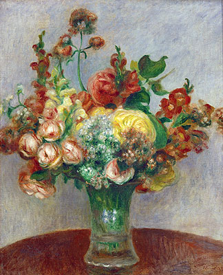 Flowers in a Vase, c.1898 | Renoir | Giclée Canvas Print