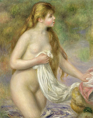 Long-haired Bather, c.1895 | Renoir | Giclée Canvas Print