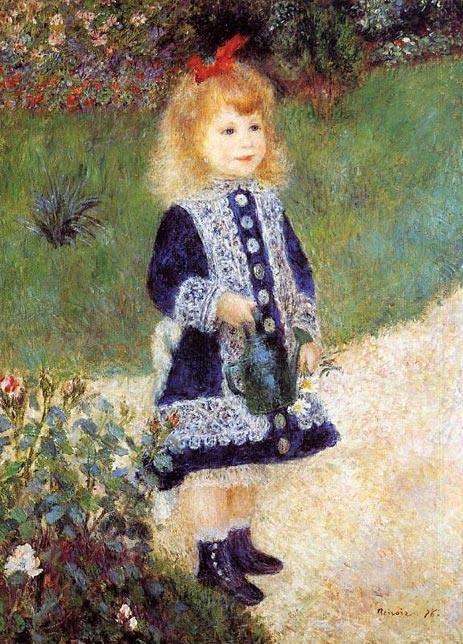 Girl with a Watering Can, 1876 | Renoir | Giclée Canvas Print