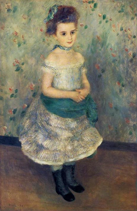 Jeanne Durand-Ruel, 1876 | Renoir | Giclée Leinwand Kunstdruck