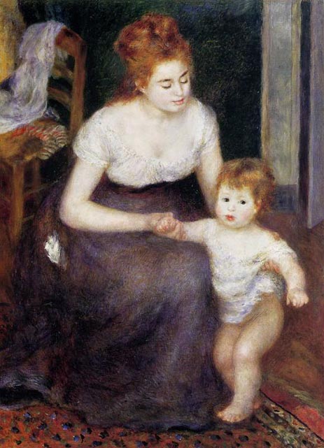 The First Step, 1876 | Renoir | Giclée Leinwand Kunstdruck