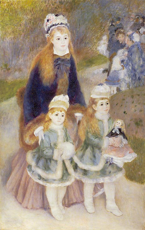 Mother and Children, c.1874/76 | Renoir | Giclée Leinwand Kunstdruck