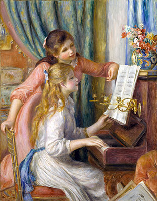 Two Young Girls at the Piano, 1892 - Renoir