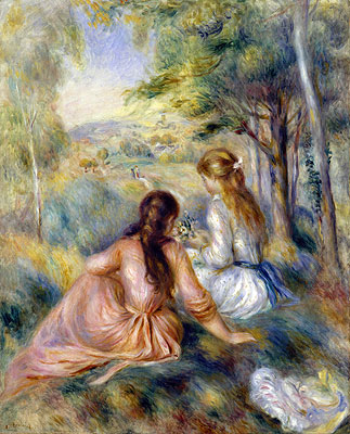 In the Meadow, c.1888/92 | Renoir | Giclée Leinwand Kunstdruck