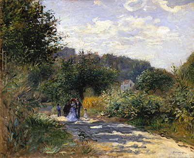 A Road in Louveciennes, c.1870 | Renoir | Giclée Leinwand Kunstdruck
