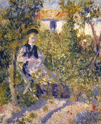 Nini in the Garden (Nini Lopez), c.1875/76 | Renoir | Giclée Leinwand Kunstdruck