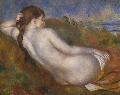 Reclining Nude, 1883 | Renoir | Giclée Leinwand Kunstdruck