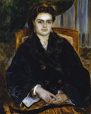 Madame Edouard Bernier (Marie-Octavie-Stephanie Laurens), 1871 | Renoir | Giclée Canvas Print