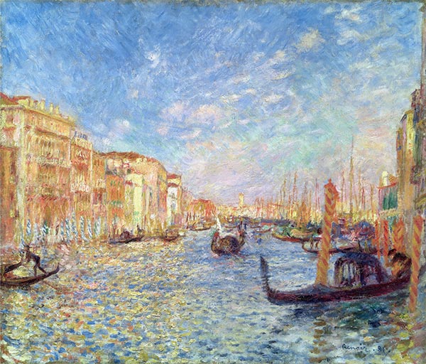 Canale Grande, Venedig, 1881 | Renoir | Giclée Leinwand Kunstdruck