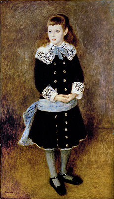 Girl with Blue Sash, 1879 | Renoir | Giclée Canvas Print
