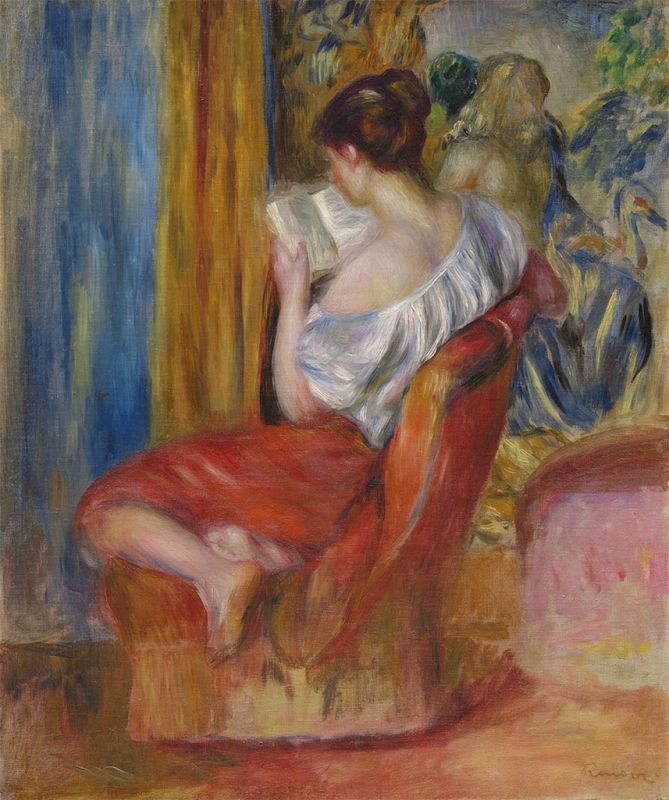 Woman Reading, 1900 | Renoir
