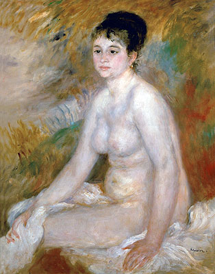 Nach dem Bade, 1876 | Renoir | Giclée Leinwand Kunstdruck