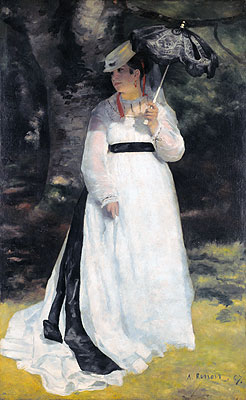 Lise - Woman with Parasol, 1867 | Renoir | Giclée Leinwand Kunstdruck