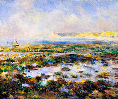 Low Tide, Yport, 1883 | Renoir | Giclée Canvas Print