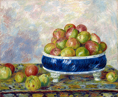 Äpfel in Schüssel, 1883 | Renoir | Giclée Leinwand Kunstdruck