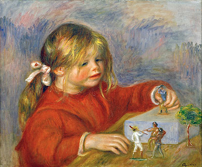 Claude Renoir at Play, 1905 | Renoir | Giclée Leinwand Kunstdruck