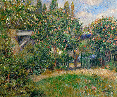 Eisenbahnbrücke bei Chatou, 1881 | Renoir