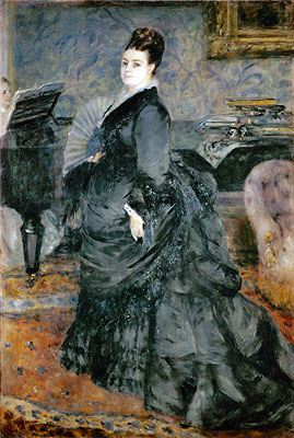 Portrait of a Lady (Mme Georges Hartmann), 1874 | Renoir | Giclée Leinwand Kunstdruck