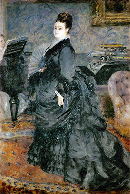 Porträt einer Dame (Mme Georges Hartmann), 1874 | Renoir