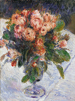 Moss-Roses, c.1890 | Renoir | Giclée Leinwand Kunstdruck