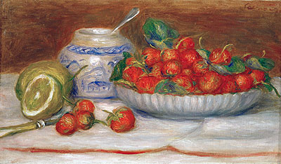 Still Life with Strawberries, 1905 | Renoir | Giclée Leinwand Kunstdruck