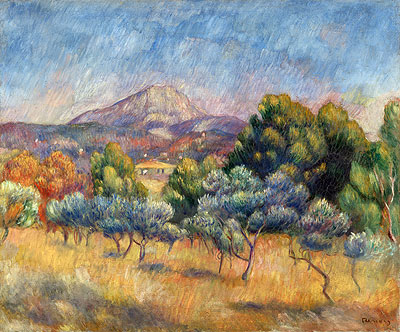 Sainte-Victoire Mountain, c.1888/89 | Renoir | Giclée Leinwand Kunstdruck