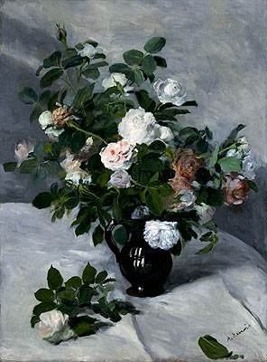 Stillleben mit Rosen, c.1866 | Renoir