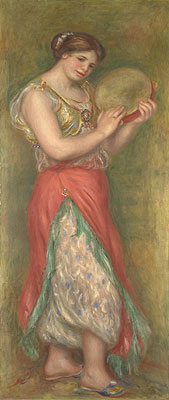 Tanzendes Mädchen mit Tamburin, 1909 | Renoir