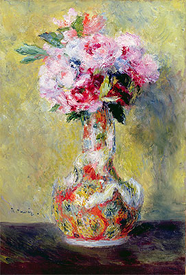 Bouquet in a Vase, 1878 | Renoir | Giclée Leinwand Kunstdruck