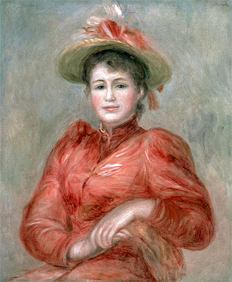 Junge Frau im roten Kleid, 1892 | Renoir
