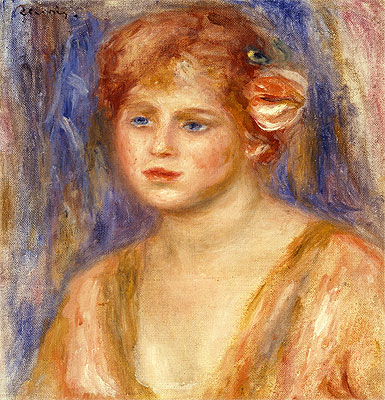 Portrait of a Young Girl, c.1918/19 | Renoir | Giclée Canvas Print
