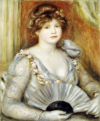 Woman with a Fan, undated | Renoir | Giclée Canvas Print