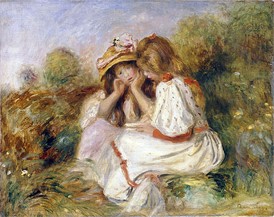 Renoir | Two Girls, c.1890 | Giclée Canvas Print